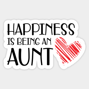 Aunt - Happiness is being an aunt Sticker